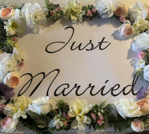 JUST MARRIED SIGN!!